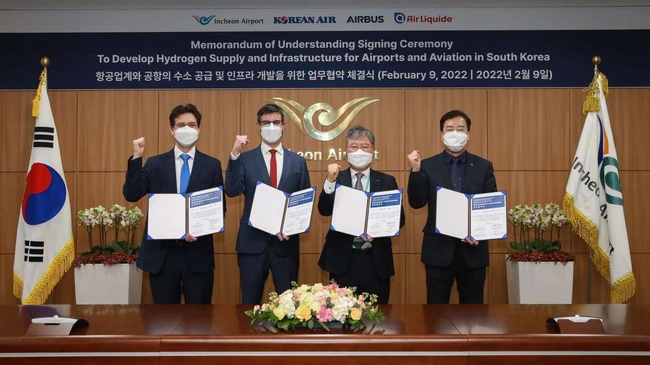 Airbus, Air Liquide, Korean Air and Incheon International Airport Corporation partner to pioneer the use of hydrogen