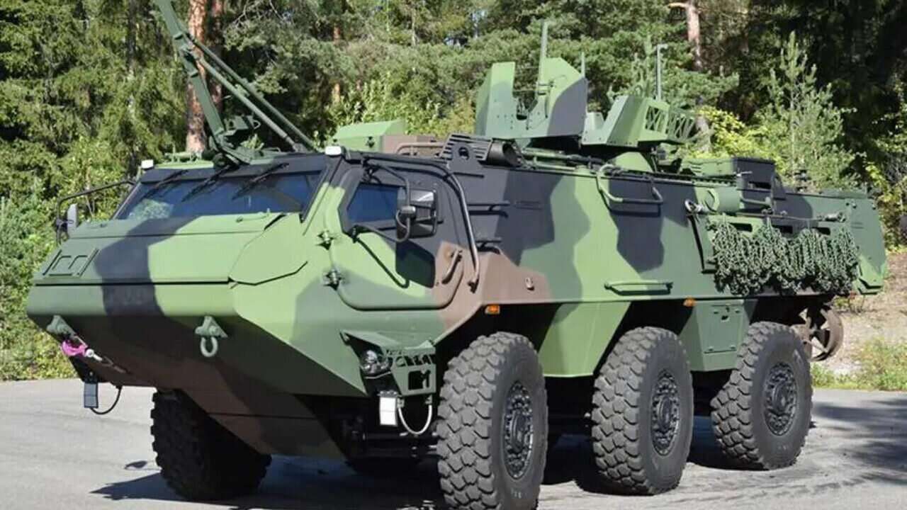 The first batch of new Patria's six-wheeled vehicles handed over to the Swedish Armed Forces