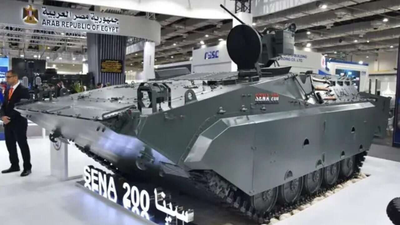 Egypt unveils locally-made Sena 200 IFV at EDEX 2023