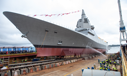 Navantia launches F-111 Bonifaz, first of Spain’s new F-110 frigates