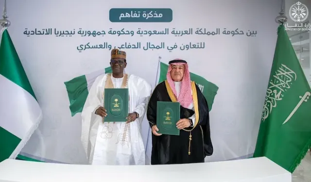 Nigeria, Saudi Arabia sign defence cooperation MoU to strengthen military ties