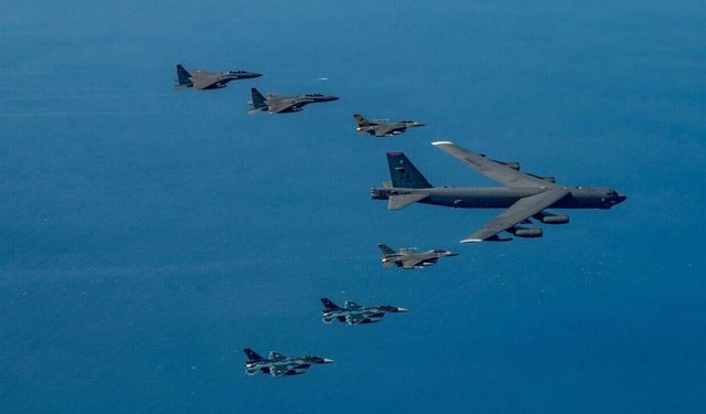 In a first, US, Japan, South Korea hold joint air drill near Korean peninsula