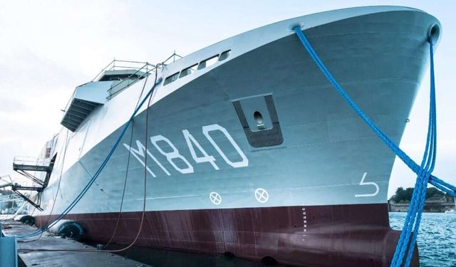 Launching of the Vlissingen, second mine countermeasure vessel of the Belgian-Dutch rMCM programme