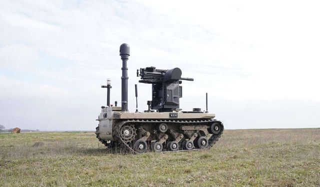 HAVELSAN BARKAN UGV integrated with TRAKON LITE RCWS