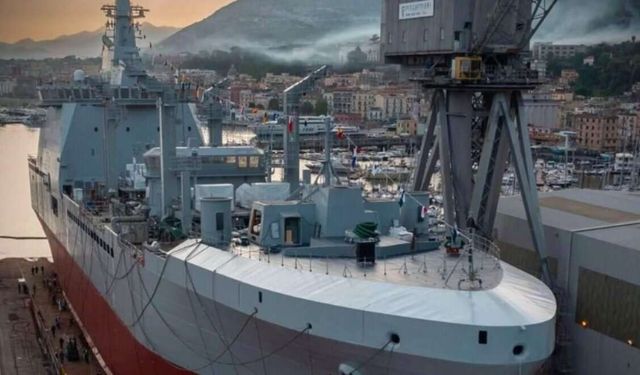 Fincantieri launches 2nd logistic support vessel for Italian Navy