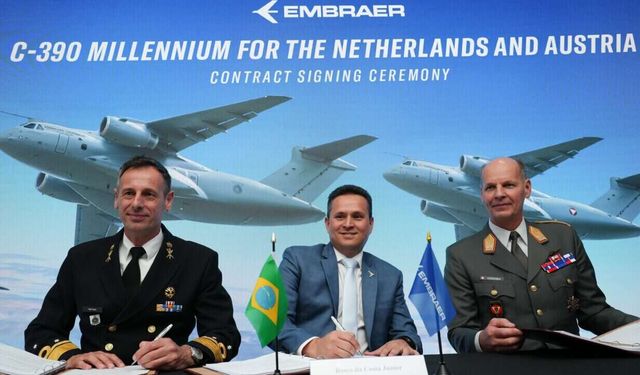 The Netherlands to acquire 9 Embraer C-390 Millennium aircraft in joint order with Austria