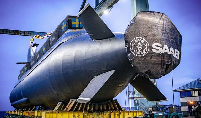 Saab launches HMS Halland submarine after mid-life upgrade