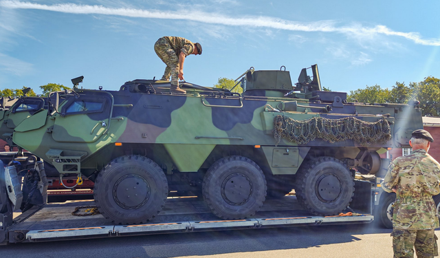 Denmark receives first Patria armoured personnel carriers