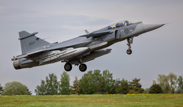 Swedish Air Force receives first Gripen E fighter jet