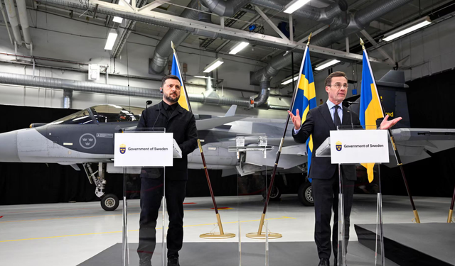 Sweden and Ukraine sign letter of intent for up to 150 Gripen fighter jets