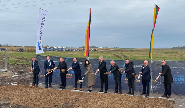 Rheinmetall and Lithuania break ground on new 155mm ammunition plant