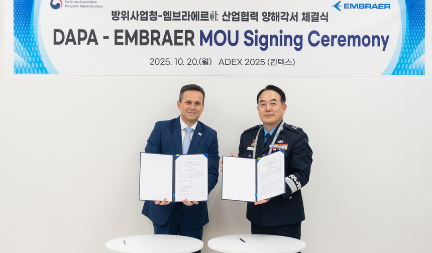 Embraer strengthens defense cooperation with South Korea