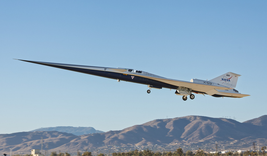 Lockheed Martin and NASA complete first flight of X-59 supersonic jet