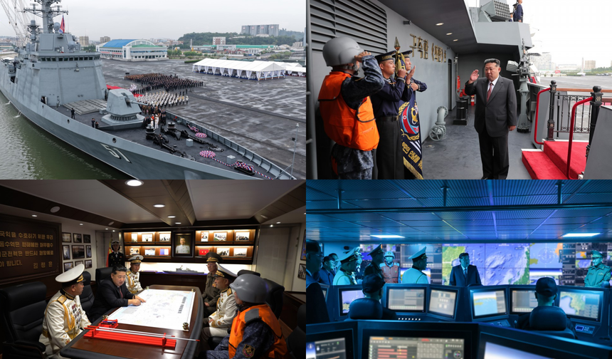 Kim Jong Un inspects destroyer, calls for stronger naval readiness